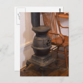 Pot Bly Stove Postkarte (Vorne/Hinten)