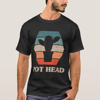 Pot Head Cactus Gardener Garden Pflanze Gardener T-Shirt