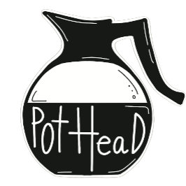 Pot Head Coffee Lover Kaffee Pot Aufkleber