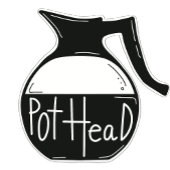 Pot Head Coffee Lover Kaffee Pot Aufkleber