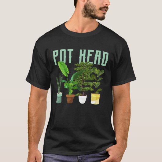 Pot Head Gardening Potted Plant Pot Head Gardener  T-Shirt (Vorderseite)