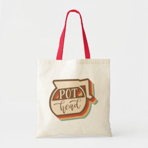 Pot Head   Retro Coffee Lover Funny Tragetasche