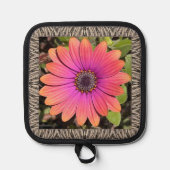 Pot Holder mit Atemberaubender Gazania Topflappen (Vorderseite)