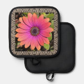 Pot Holder mit Atemberaubender Gazania Topflappen (Vorderseite/Rückseite)