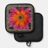 Pot Holder mit Brilliant Magenta Gazania Topflappen (Vorderseite/Rückseite)