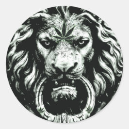 Pot Leaf Lion Sticker