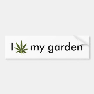 Pot_leaf_tattoo, I my garden Autoaufkleber