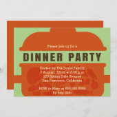 Pot Luck Abendessen Party Einladung (Vorne/Hinten)