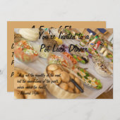 Pot-Luck-Dinner Einladung (Vorne/Hinten)
