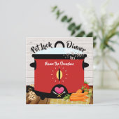 Pot Luck Einladung (Stehend Vorderseite)