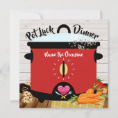 Pot Luck Einladung (Vorderseite)