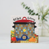 Pot Luck Einladung (Stehend Vorderseite)