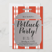 Pot Luck Spagetti Abendessen Italienisches Party Ankündigung (Vorderseite)