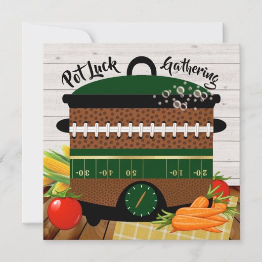 Pot Luck / Was auch immer Einladung (Vorderseite)