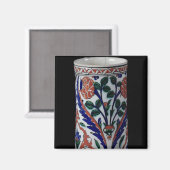Pot mit Blumendekoration, Iznik Magnet (Vorderseite/Rückseite)
