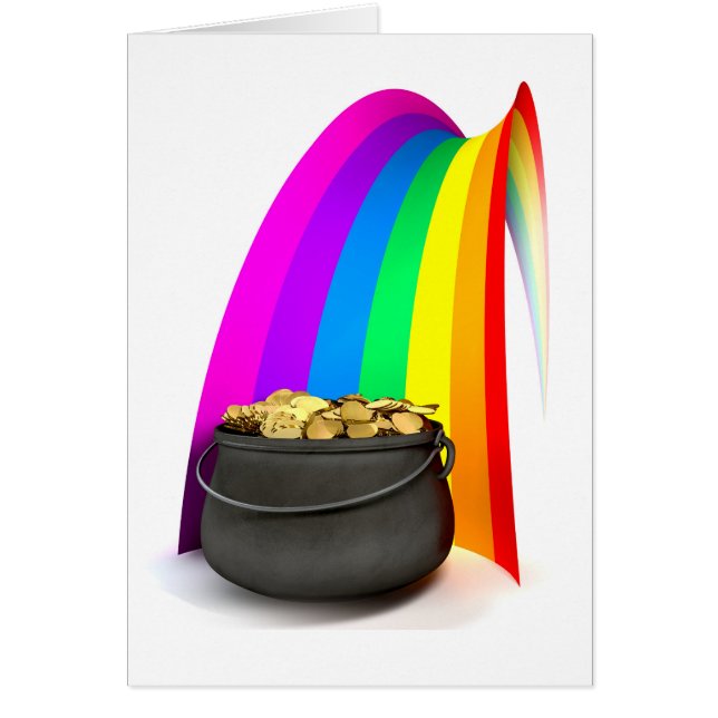 Pot O' Gold am Ende eines Regenbogens (Vorne)