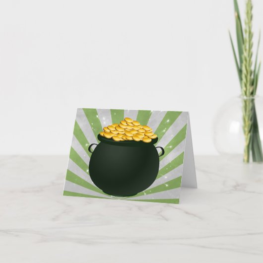 Pot o' Gold Dankeskarte (Vorderseite)