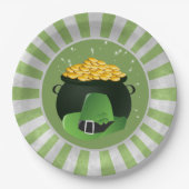 Pot o' Gold Leprechaun Hat Pappteller (Vorderseite)