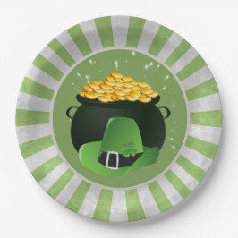 Pot o' Gold Leprechaun Hat Pappteller