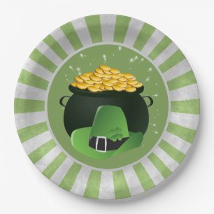 Pot o' Gold Leprechaun Hat Pappteller