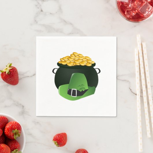 Pot o' Gold Leprechaun Hat Serviette (Beispiel)