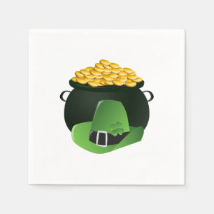 Pot o' Gold Leprechaun Hat Serviette