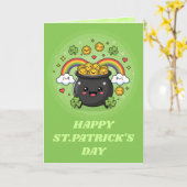 Pot O’ Gold Lustiges St. Patrick’s Day Karte (Gelbe Blume)