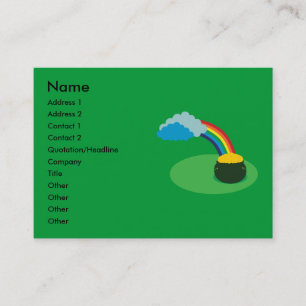Pot of Gold Business Cards Visitenkarte