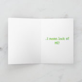 Pot of Gold Clover Funny St Patricks Day Card Ankündigung (Innenseite)