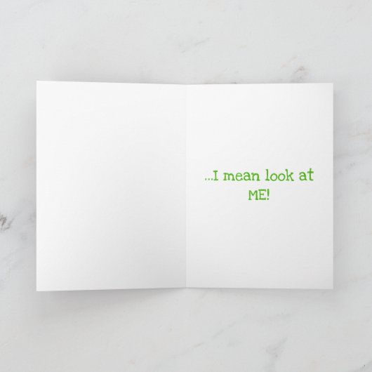 Pot of Gold Clover Funny St Patricks Day Card Ankündigung (Innenseite)