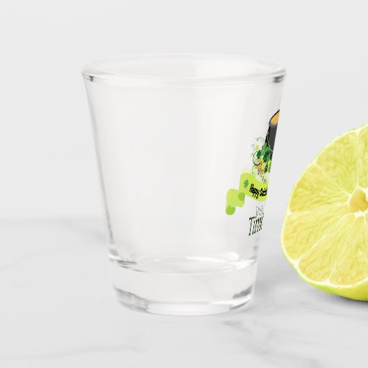 Pot of Gold Happy St. Patrick's Day Schnapsglas (Links)