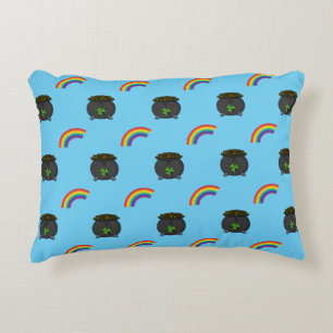 Pot of Gold Rainbow Cartoon Dekokissen