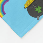 Pot of Gold Rainbow Cartoon Fleecedecke (Ecke)