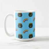 Pot of Gold Rainbow Cartoon Kaffeetasse (Links)