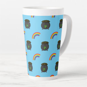 Pot of Gold Rainbow Cartoon Milchtasse