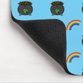 Pot of Gold Rainbow Cartoon Mousepad (Ecke)