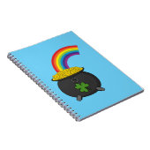Pot of Gold Rainbow Cartoon Notizblock (Rechte Seite)