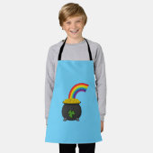 Pot of Gold Rainbow Cartoon Schürze (Getragen)