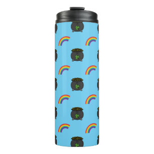 Pot of Gold Rainbow Cartoon Thermosbecher