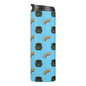 Pot of Gold Rainbow Cartoon Thermosbecher (Nach rechts gedreht)