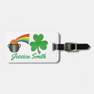 Pot of Gold Rainbow Irish Kleeblatt St. Paddy's Da Gepäckanhänger