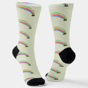 Pot of Gold Rainbow St. Patrick's Day Socken