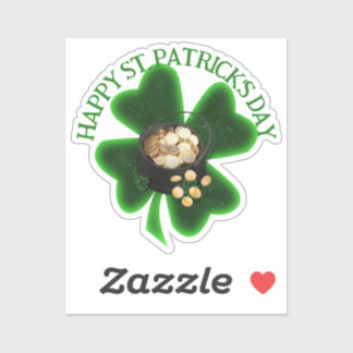 Pot of Gold St. Patrick's Day Aufkleber