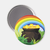 Pot of Gold St. Patrick's Day Gift Magnet (Vorderseite/Rückseite)