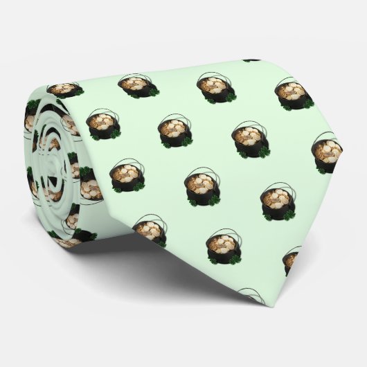 Pot of Gold St. Patrick's Day Krawatte (Gerollt)