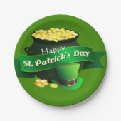 Pot of Gold St Patrick's Day Pappteller (Vorderseite)
