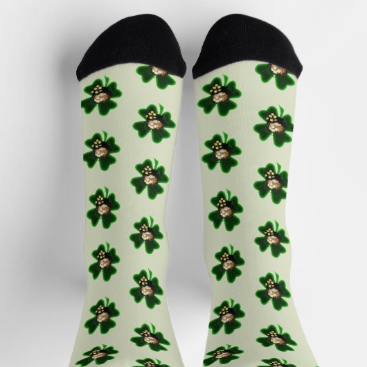 Pot of Gold St. Patrick's Day Socken (Oben)