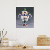 Pot-pourri Vase, made in Strasbourg, c.1754-60 Poster (Küche)