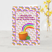 Pot'a Gold and Rainbow St. Patrick's Day Card Karte (Gelbe Blume)