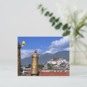 Potala Palace in Lhasa, Tibet aus Postkarte (Stehend Vorderseite)